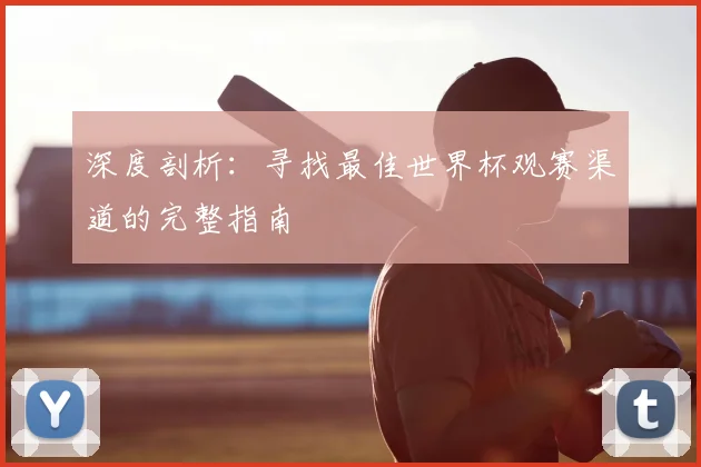 深度剖析：寻找最佳世界杯观赛渠道的完整指南